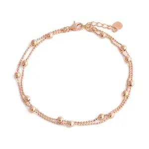 [비앤비골드] 14K 골드 캔디볼 촘촘 볼체인 두줄 팔찌 GTB36250