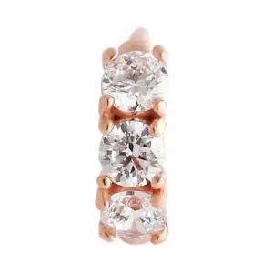 [비앤비골드] 14K 3큐빅 링 피어싱 귀걸이 한쪽 NPE23921