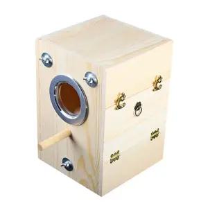 아우얼스룸 하우스 상자 케 새집 앵무새집 원목 사육장 앵무새 알통 박스