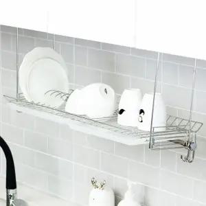주방 선반 컵걸이 수납 싱크대 씽크대 선반 스테인리스 행주걸이 건조대 거치대 꽂이 건조 식기 접시