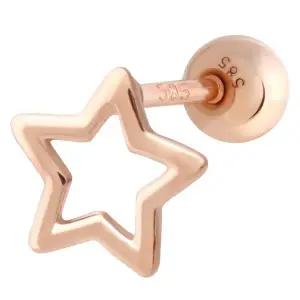 [미니아트] 14K GOLD 데일리 스타라인 금 피어싱 귓바퀴 연골 귀걸이