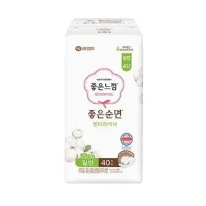 [좋은느낌] 좋은느낌 좋은순면 팬티라이너 일반 40P