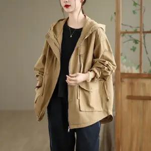 여사친 가을 캐주얼 아우터 자켓 차이나 트렌치코트 후드 점퍼 야구 빅사이즈 원픽3