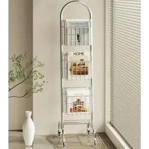 진열대 철제 꽂이 잡지꽂이 전단지 높은 이동식 매거진랙