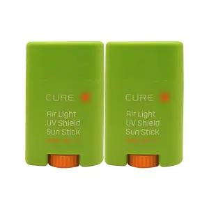 김정문알로에 큐어 에어라이트 유브이 쉴드 선스틱 20g + 20g