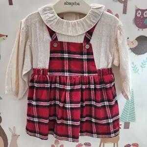 [셀러허브 1]압소바 CB01 프릴멜빵체크OP  AV5-55103 (8873041)