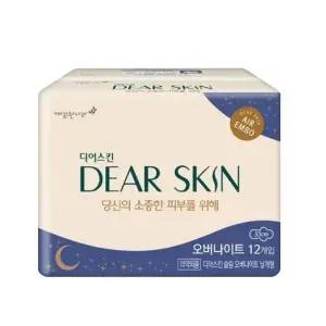 [디어스킨] 깨끗한나라 디어스킨 에어엠보 오버나이트 12P
