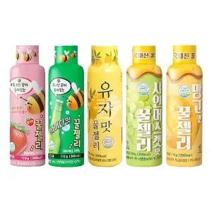 꿀젤리딸기 꿀젤리 (딸기+사이다+유자+샤인+망고) 5종세트
