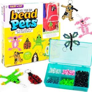 호라이즌 그룹 USA의 나만의 구슬 반려동물 만들기 600개 이상의 포니 비즈 6개의 열쇠고리 보관함 등