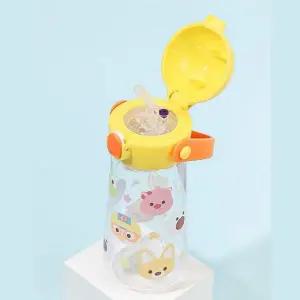 [골드스마일]뽀로로 원터치 빨대 물통 트라이탄 1P 어린이 휴대용 물병 외출