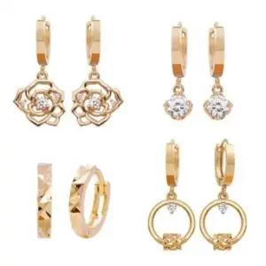 금귀걸이 귀걸이 진주 인기신상 골드 원터치 링 금침 기념일 14