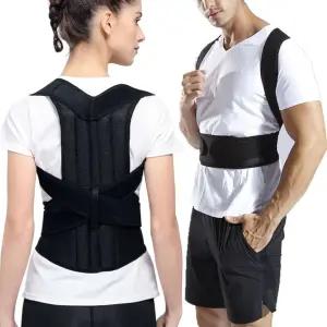 DLGG 어깨 등받이 자세 교정 밴드 허리고정 허리지지대 라운드숄더