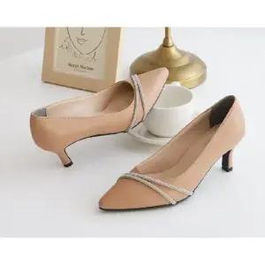 여성구두 국내생산 메리힙굽 라인보석 4752EXM 6cm굽