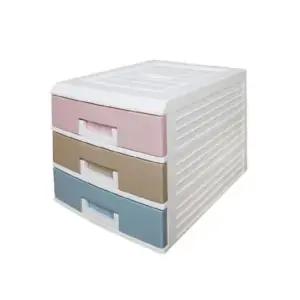 수납장 파스텔 수납박스(중) 3단