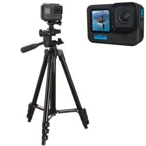 [골드스마일]고프로 10 호환 액션캠 휴대폰 카메라 겸용 촬영 삼각대 거치대