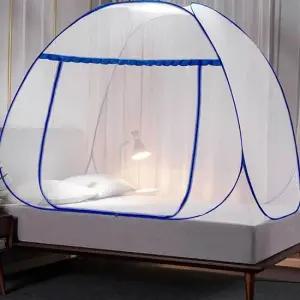 원터치 모기장 블루 120x200cm 원터치모기장