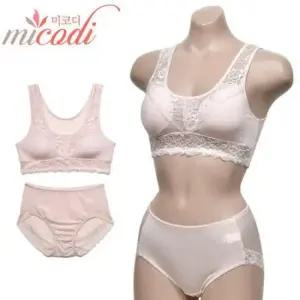 고급스러운 디자인 시원한 풍기 탑 브라팬티세트 사기 A 뽕접