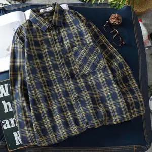 남녀 2컬러 캐주얼 오버핏 클래식 체크셔츠 체크남방