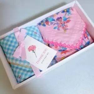 생일 스승의날 자수손수건 쁘띠스카프 선물 플라워 어