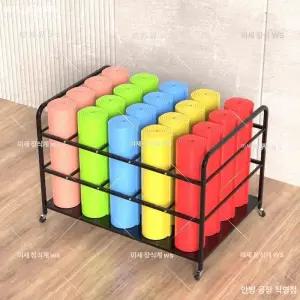 요가 매트 보관 벽걸이 폼롤러 운동용품