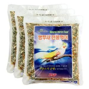 애니멀밥 앵무새 전용먹이 3개 PSP 앵무새사료 먹이