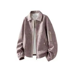 남성 데님 겨울 캐주얼 가을 재킷 트렌디 자카드라이크코트 빅사이즈 터틀넥 데일리 자켓 다올4