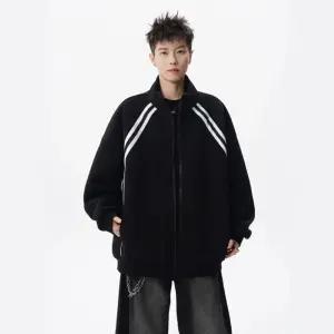 남친 겨울 트렌디 아이템 긴팔티 맨투맨 차이나 스포츠 카디건 스트라이프 커플 HT4