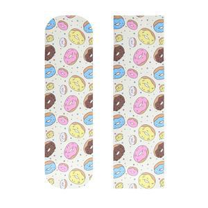 ZUEXT 9인치 x 33인치 스케이트보드 그립 테이프, 2팩 도넛 방수 롱보드 롤러보드 계단 페달 휠체어 스텝용 버블 프리 논 슬립 스쿠터 테이프(23x84cm)