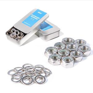 ELOS 스케이트보드 하드웨어 키트 - 트럭 장착 하드웨어, 베어링, 부싱, 킹핀, 피벗 컵, 너트, 볼트, 액세서리 및 스케이트 부품