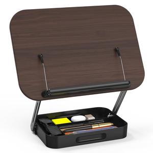 수납이 가능한 책꽂이 교과서 요리책 태블릿 노트북을 위한 손이 필요 없는 u2013각도 조절 가능 사무실