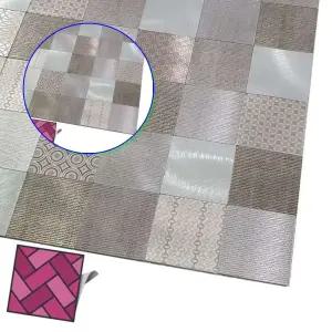 쌍문상회 두꺼운 월타일스티커 메탈혼합무늬 WJ61