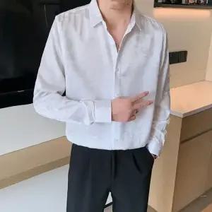 픽호샵 남성 가을 캐주얼 빈티지 키작남 솔리드 셔츠 칼라 프린트 꾹3