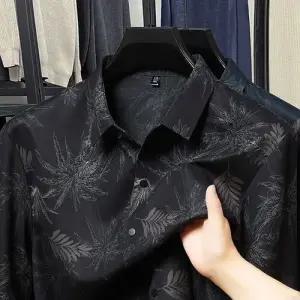 픽호샵 남자 캐주얼 키작남 셔츠 긴팔 칼라 솔리드 카디건 상의 봄가을 꾹3