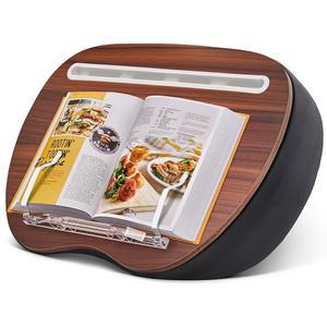 JARLINK 랩 빈백 책꽂이 목 지지용 핸즈프리 베개꽂이 침대용 편안한 소파 기숙사 방 여행용 뮤티드 그레이