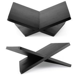 우드 북 스탠드 요리책 교과서 악보 및 태블릿 잡지용 15 앵글 디스플레이 블랙