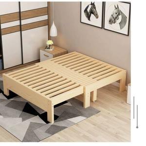 원목 신축 침대 좌와 북유럽 유럽식 프레임 맞춤 원목과 다용도 지니 잘어 고 2인