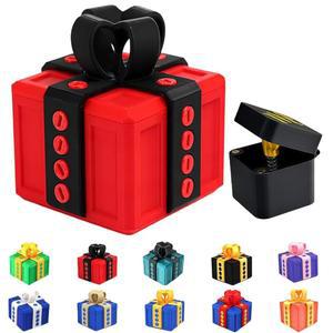 SHELPROJSU 재미있는 크리스마스, (색상/A) 달린 상자/손가락이 장난 발렌타인 상자 선물/손가락 데이 선물 포함 나사 위한 이상적인 프린트 서프라이즈 생일, 상자/성가신 연인 3D 할로윈을