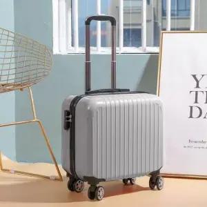 여행용가방 18형 실버 기내용 캐리어 미니 여행