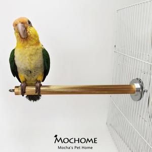 대중소형 앵무새용 알루미늄 합금 갈고리 스틱 메탈 소재 일체형 조류 훈련용 막대