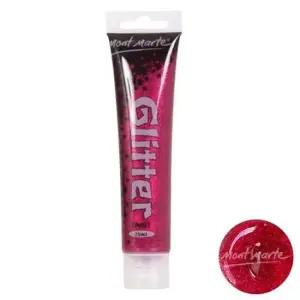 미술놀이 몽마르뜨 반짝이 물감 75ml (분홍색)