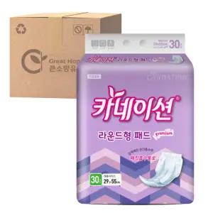 카네이션 속기저귀 라운드형 프리미엄 30매 x 8팩 박스