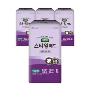 디펜드 스타일 패드 참숯 안심중용량 18p x 4팩 2024 NEW