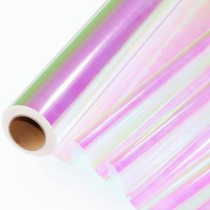 SYOGUA 82피트 x 17인치 셀로판 롤 엑스트라 와이드 이리데센트 셀로판 랩 선물 바구니 바구니 포장 플라스틱 바구니 간식 DIY 공예품 생일 선물