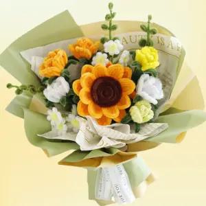 아느캐 [해바라기 꽃다발] 시들지않는 모루꽃다발 diy 재료 동영상포함