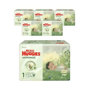 하기스 NEW 네이쳐메이드 밴드형 기저귀 1단계 공용 66매 3팩 2개