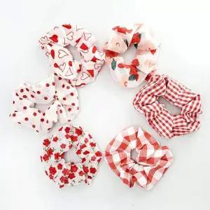 곱창 머리끈 헤어 액세서리 패턴 도트 밴드(특가)