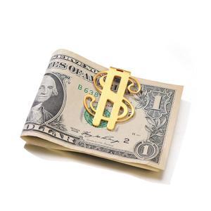 체인스프로 남성 맞춤형 머니 클립, 316L 스테인리스 스틸 / 골드 도금 블랙, 아버지의 날 크리스마스 선물 보내기 상자