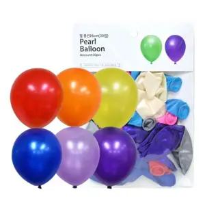 25cm 펄 풍선 혼합 (30입)