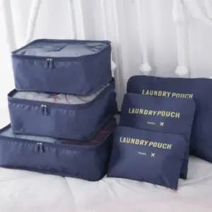핸들파우치 여행용 수납파우치 6종세트 네이비 파우치
