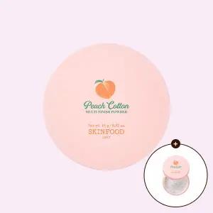 [스킨푸드][대용량]피치뽀송 멀티 피니시 파우더 + (증정)파우더 미니